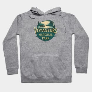 Voyageurs National Park Old Illustration Hoodie